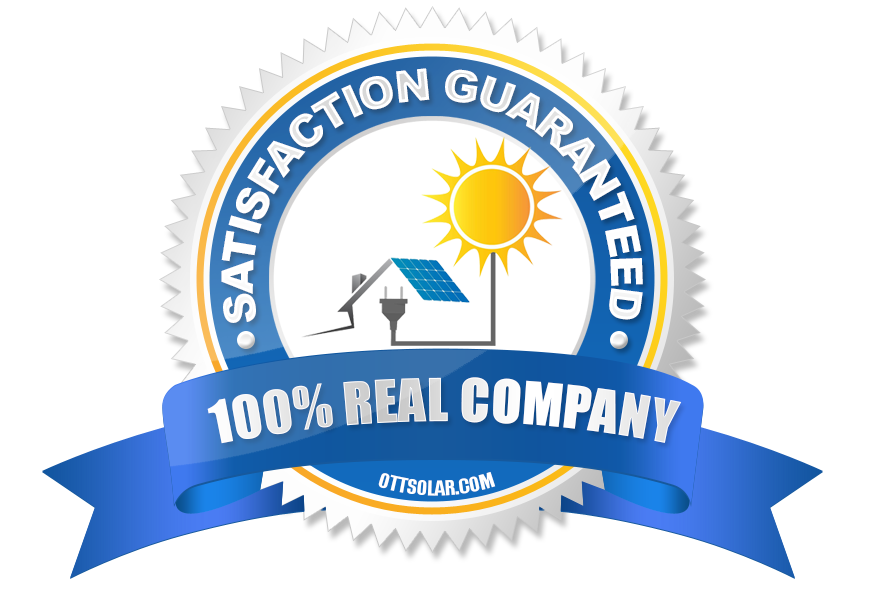 A seal that says satisfaction guaranteed 100 % real company