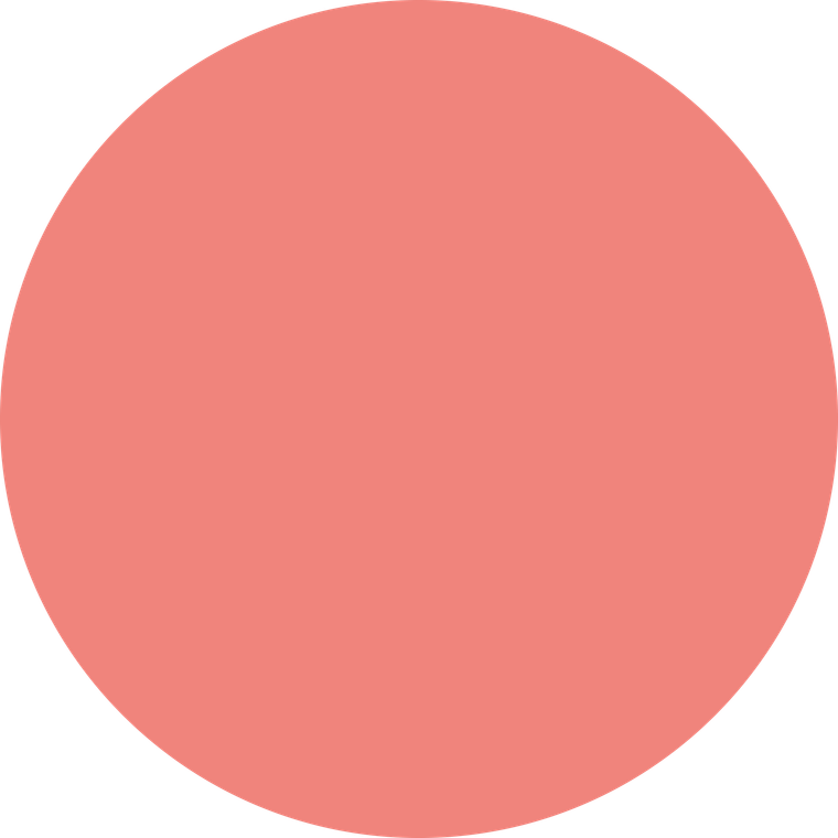 Un cercle rose est sur fond blanc.