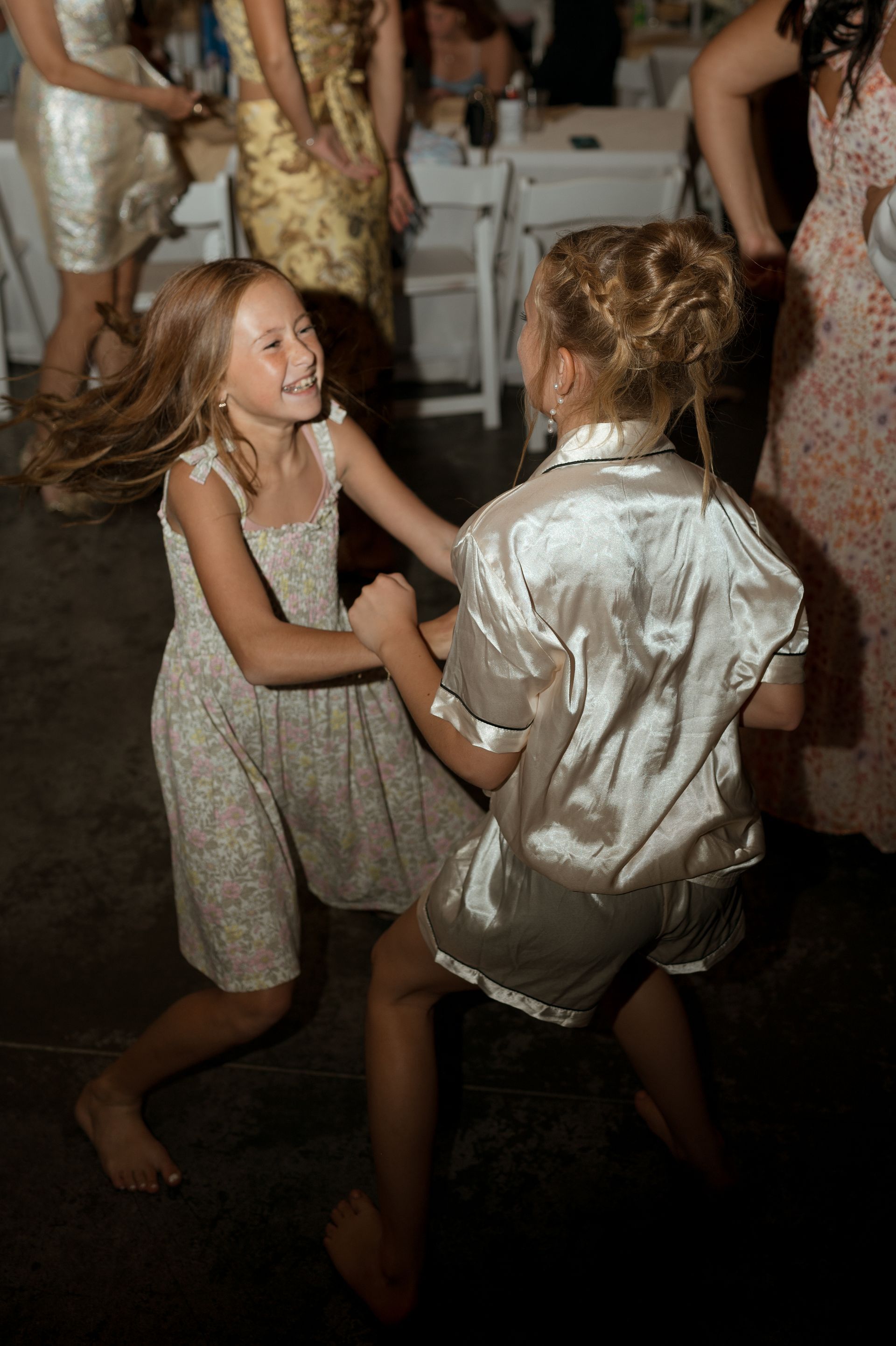 A photo of children dancing
