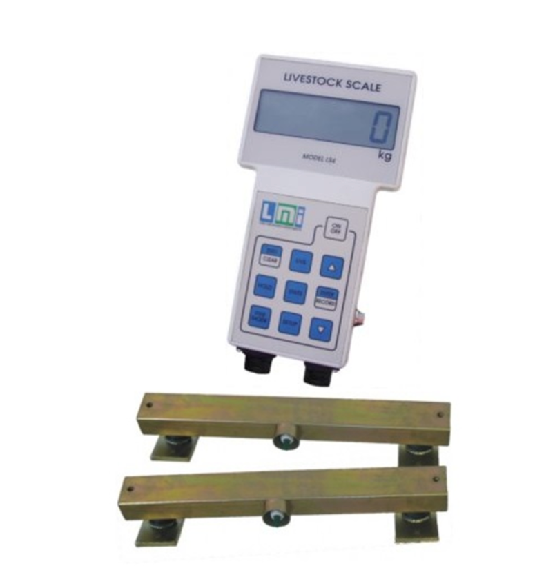 A livestock scale with the number 0 on it