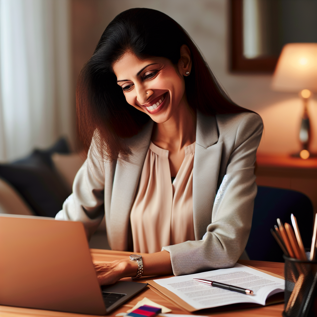 Woman covered by Cyber Insurance