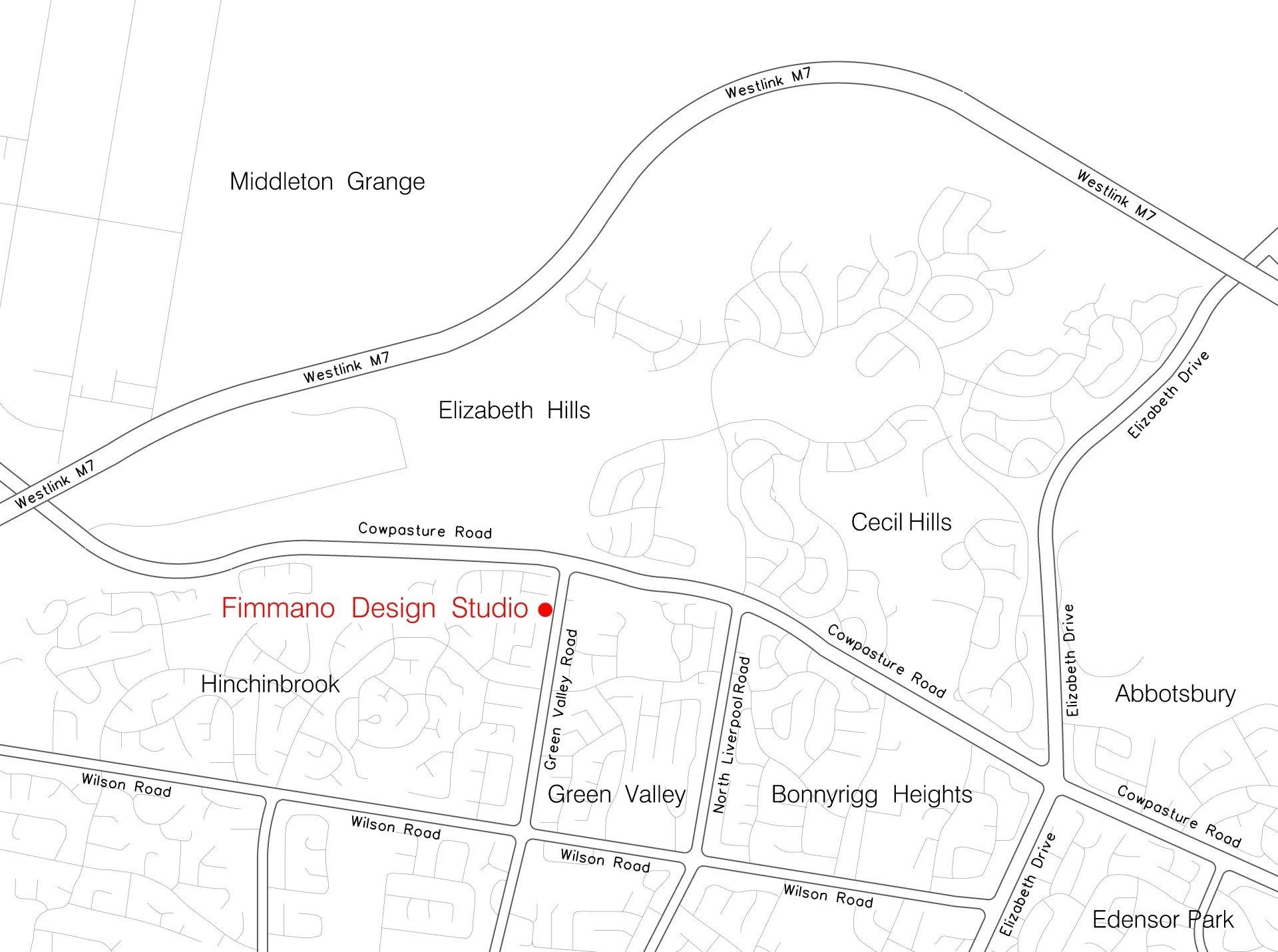 Map of Fimmano Design Studio
