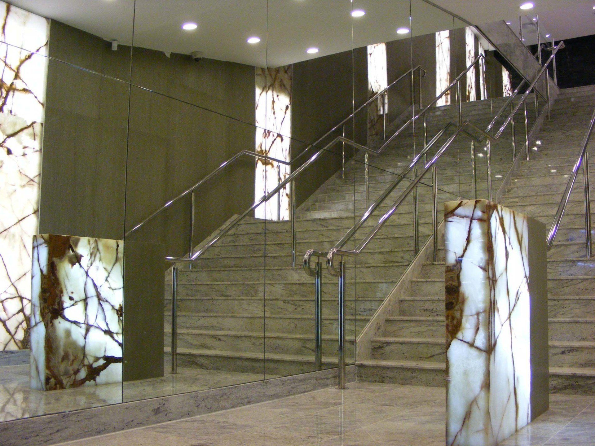 Another entrance to a modern reception centre