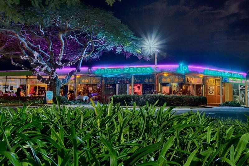 View of the garden at Jaipur Palace