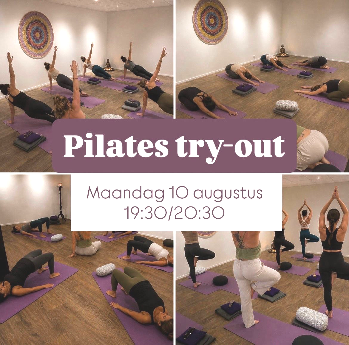 Op maandag 10 augustus geeft Esmee Evers een Try-out Pilates les bij Hugz hub in Zelhem