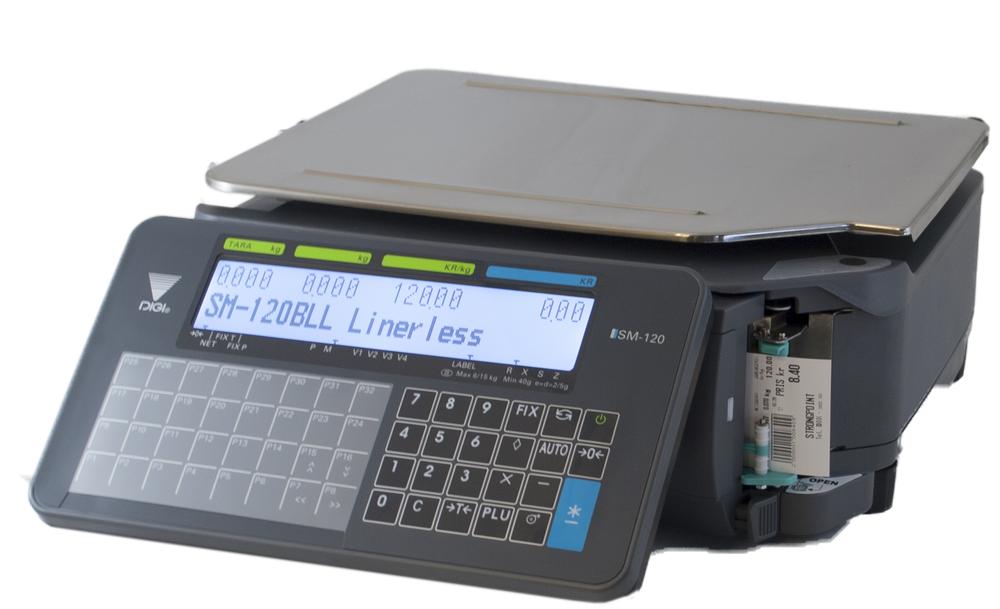An electronic scale in a warehouse