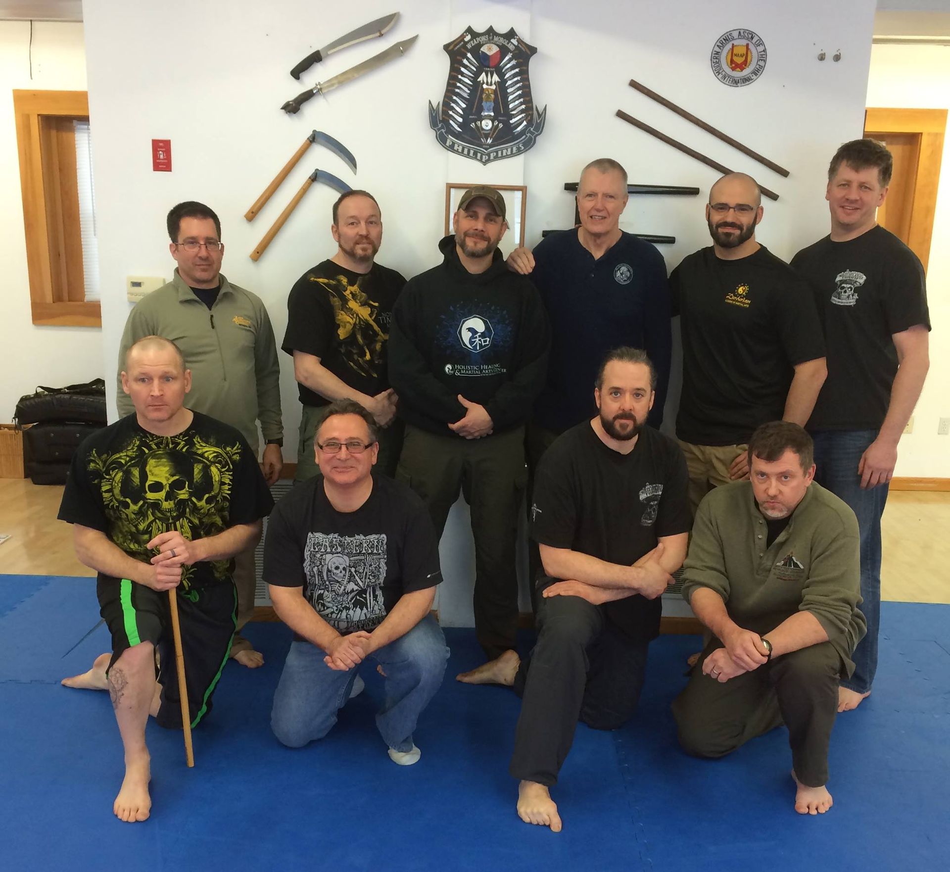 group of adult students