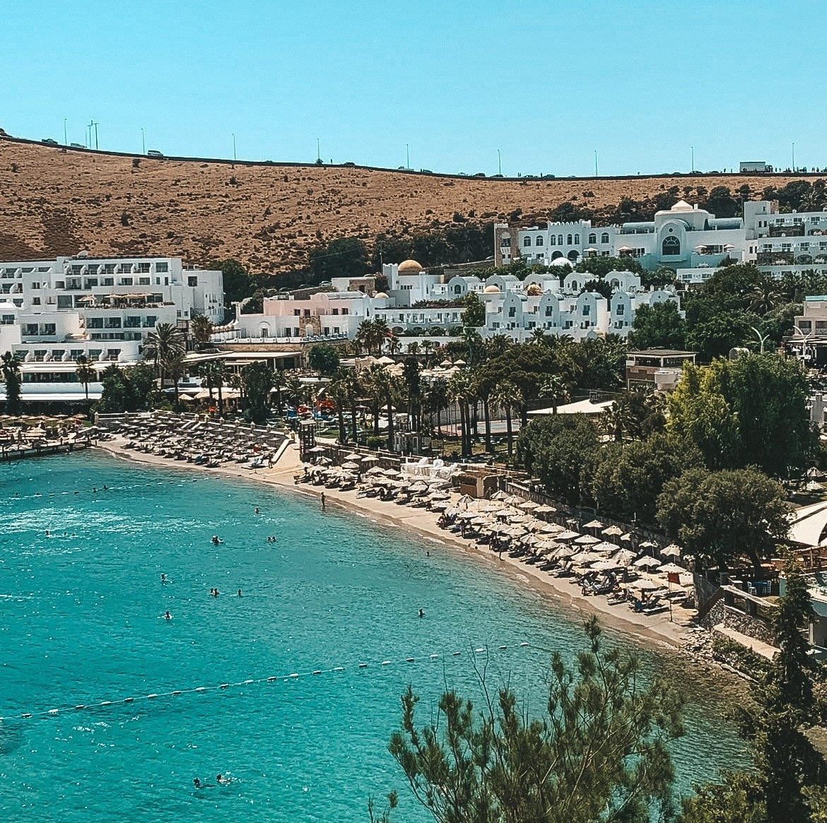 view of a Bodrum beach