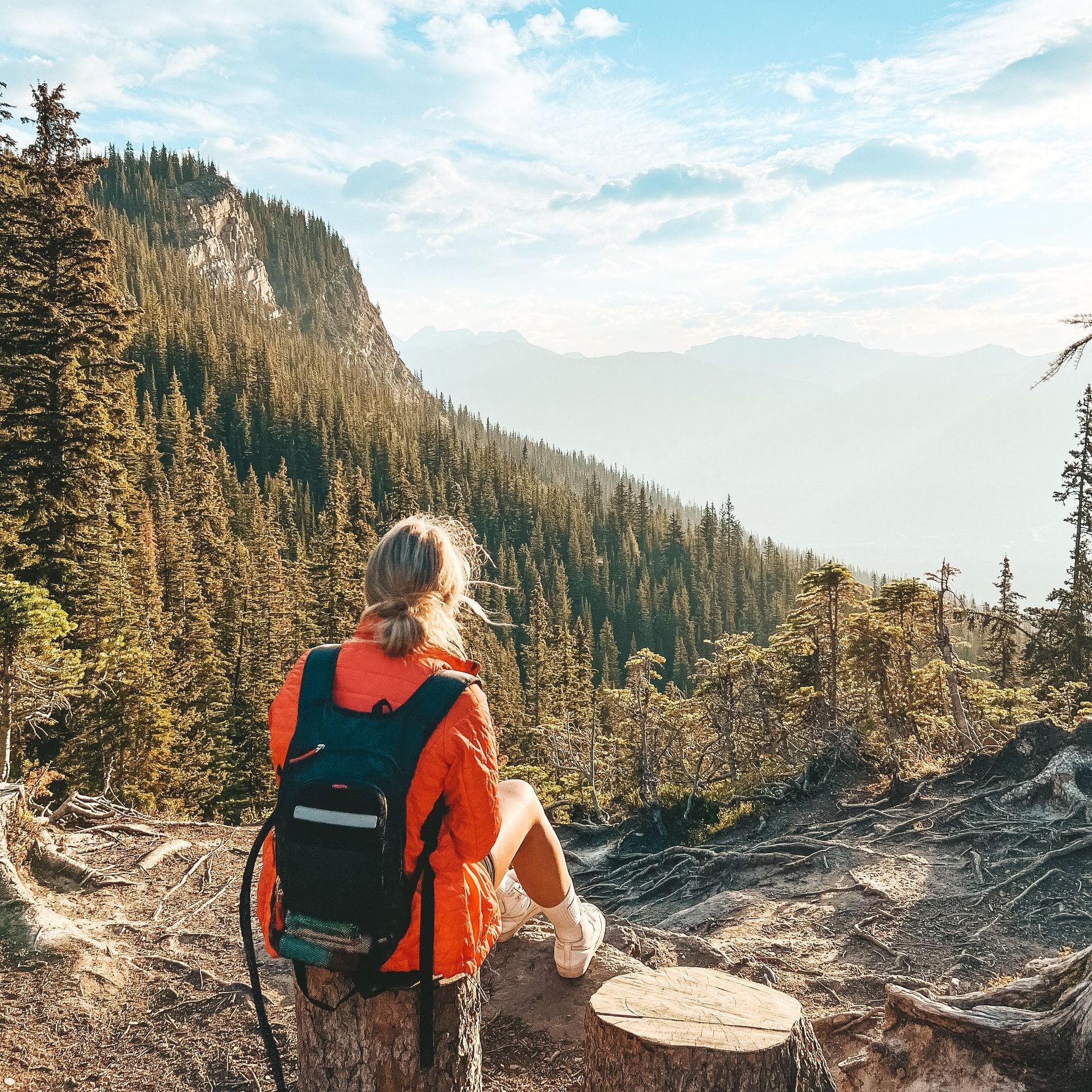 the teahouse trail in banff national park 