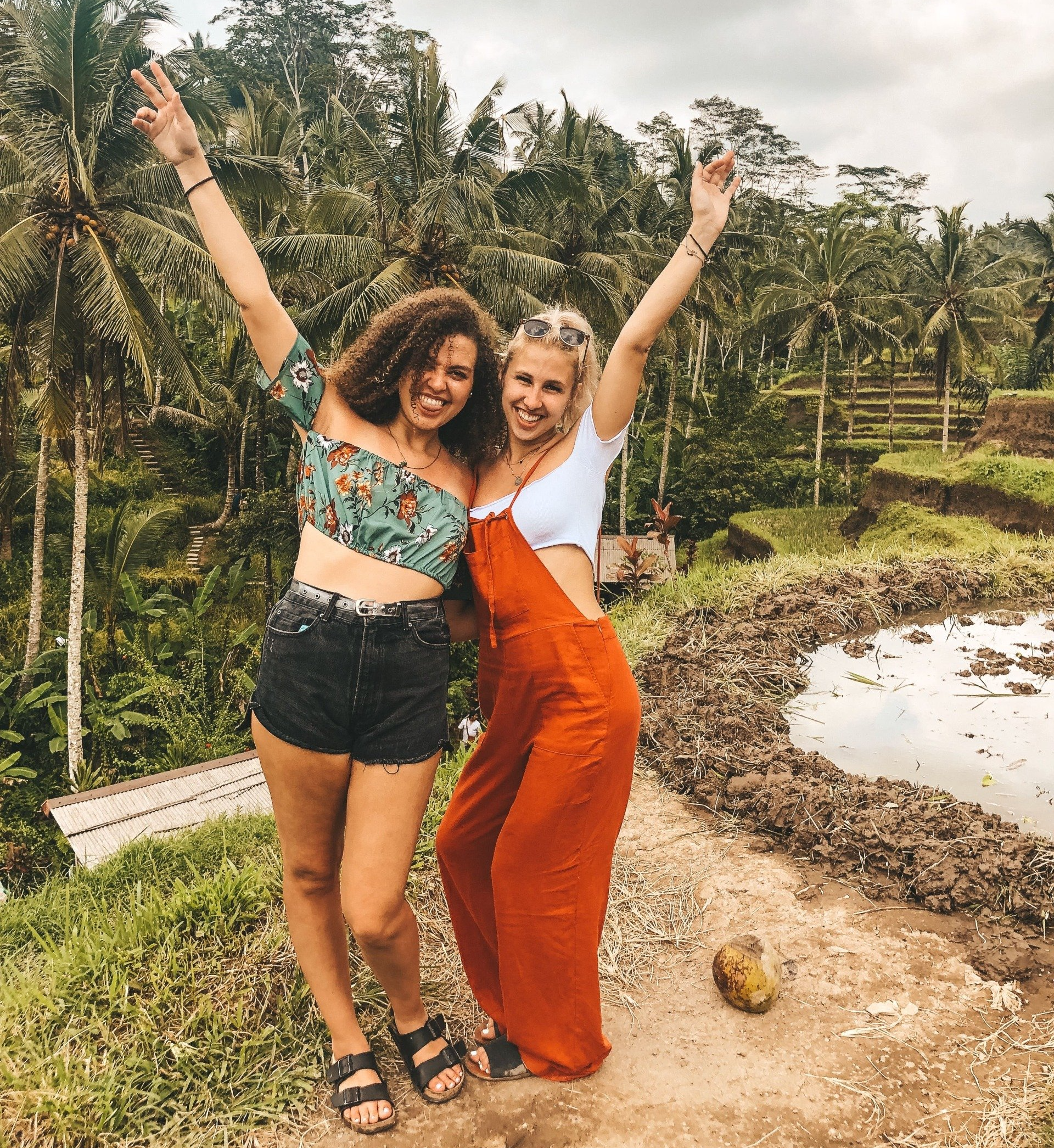 girls at Tegallalang Rice Terraces