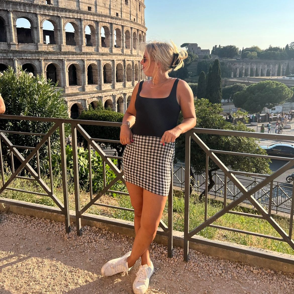 girl at the colosseum 