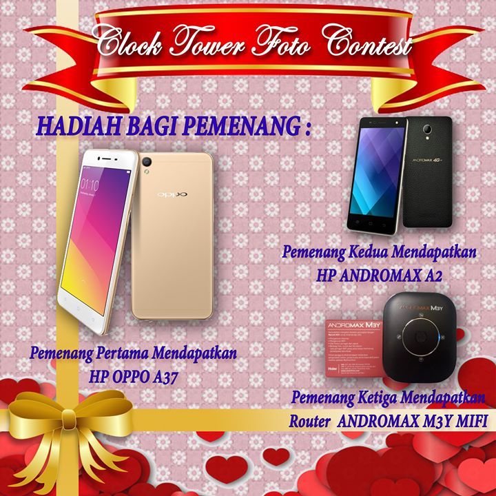 Hadiah Lomba Selfie Clock Tower Tugu Menara Jam Perumahan Villa Sierra Vista Palembang