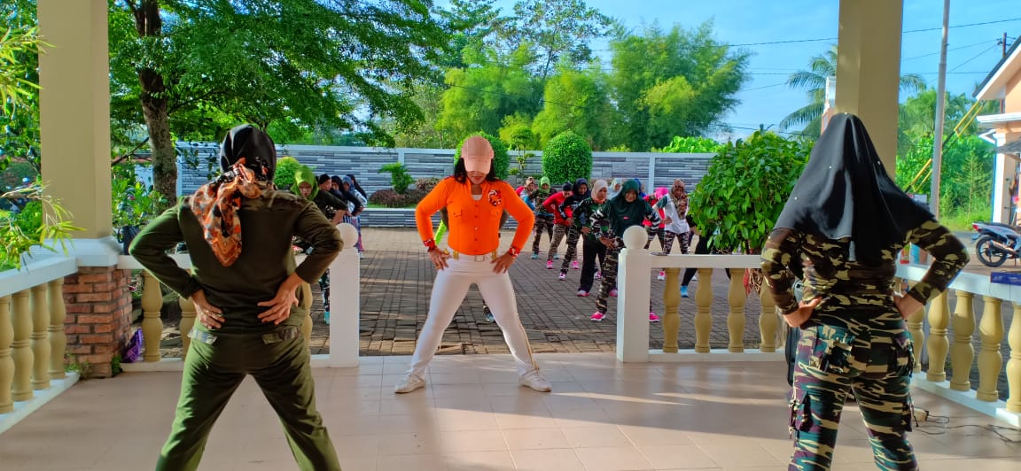 aerobik senam pagi di perumahan villa sierra vista palembang