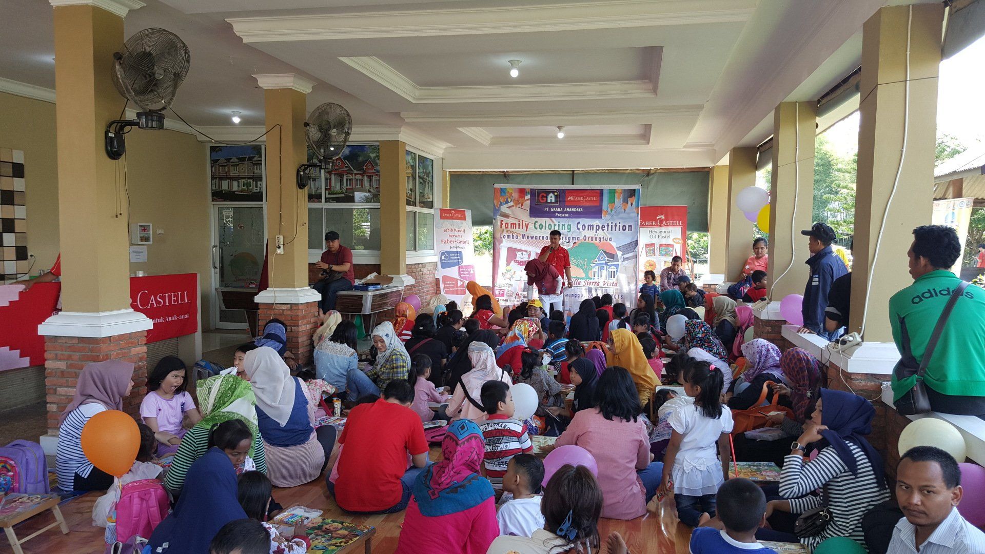 acara lomba mewarnai faber castell di perumahan villa sierra vista palembang
