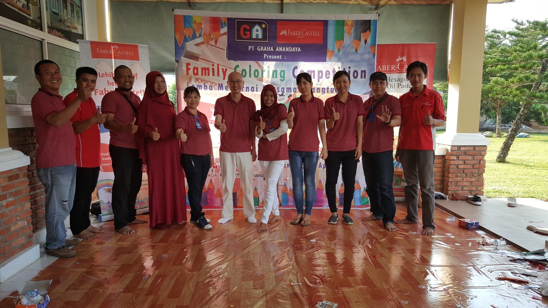 family coloring competition lomba mewarnai faber castell di perumahan villa sierra vista palembang