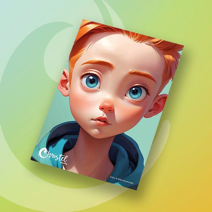 A4 Schmink Oefenbord Arthur