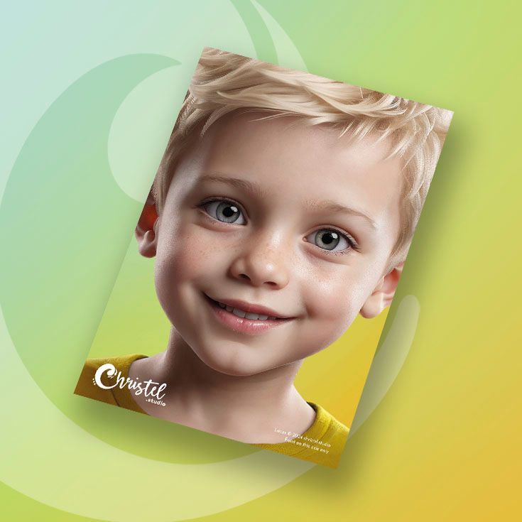 A4 Schmink Oefenbord Lucas