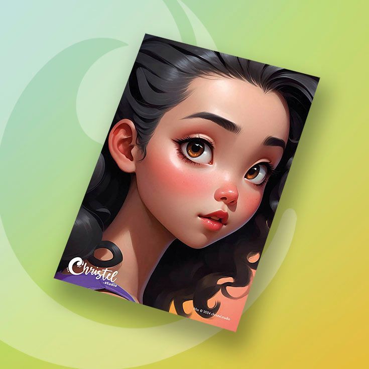 A4 Schmink Oefenbord Mia