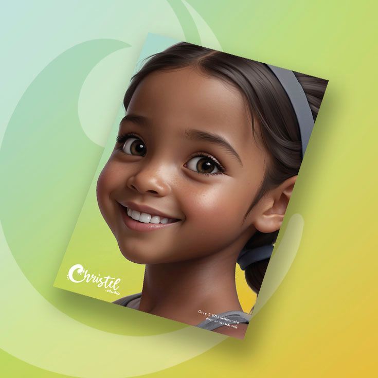 A4 Schmink Oefenbord Olivia