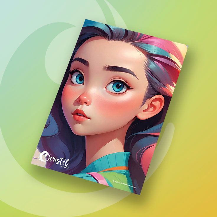 A4 Schmink Oefenbord Sarah