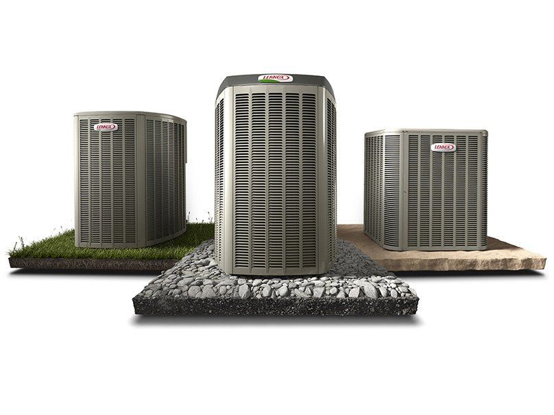 Air Conditioners White Background — Bossier City, LA — Brooks Heating & Air Conditioning