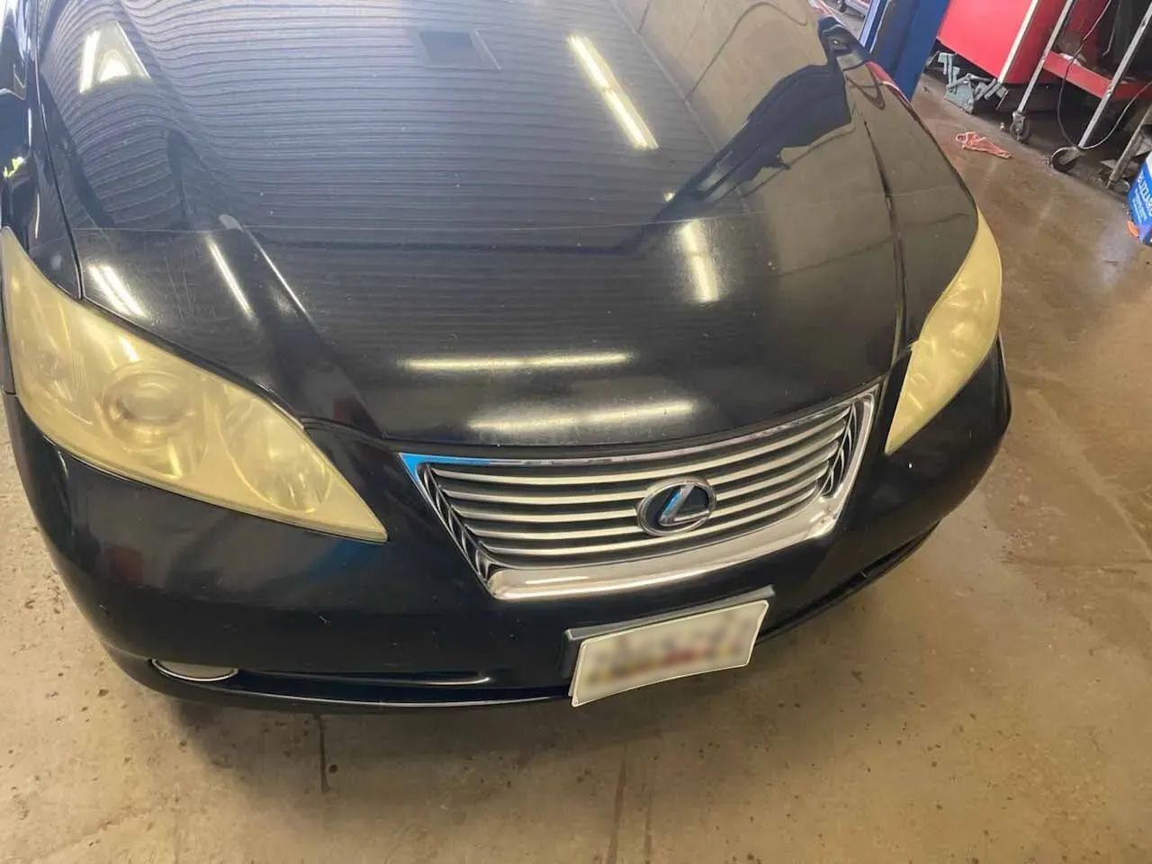 Before Headlight Cleaning in Waldorf Auto Repair - Myers Auto Service
