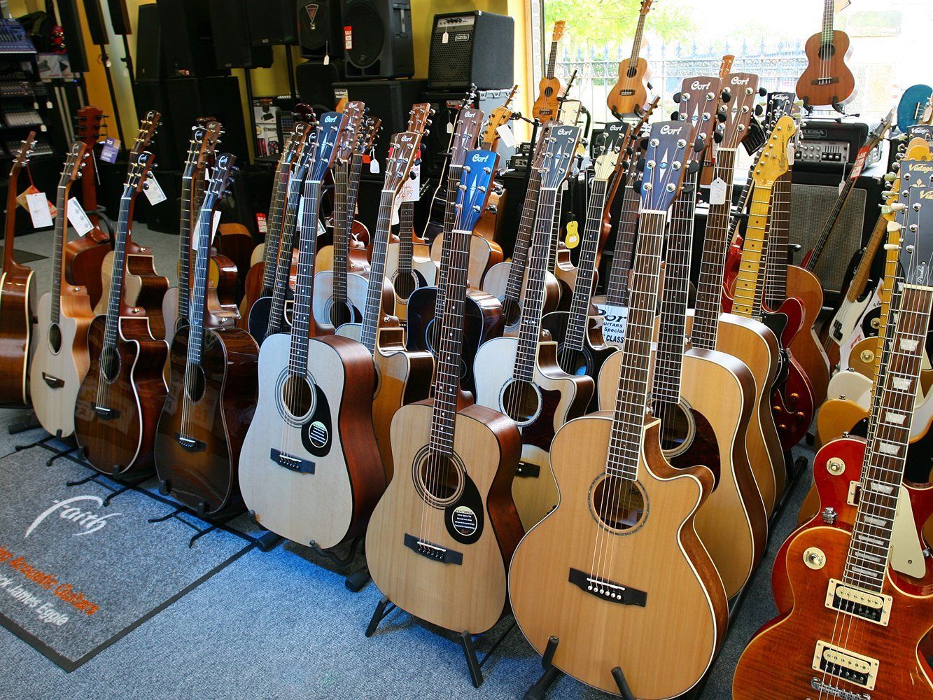 Musical instrument shop in Belfast