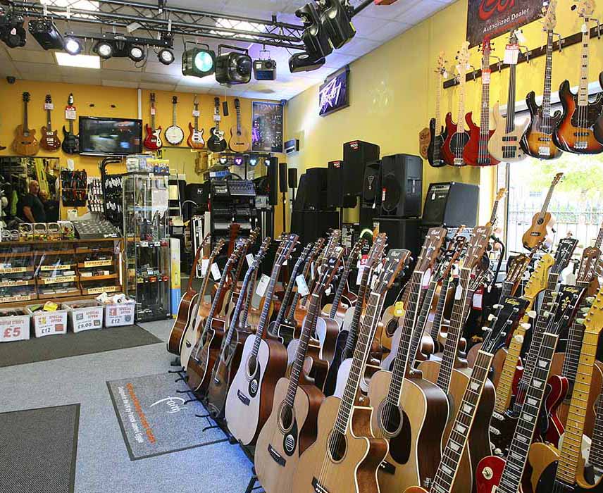 Musical instrument shop in Belfast Musical instrument shop in Belfast