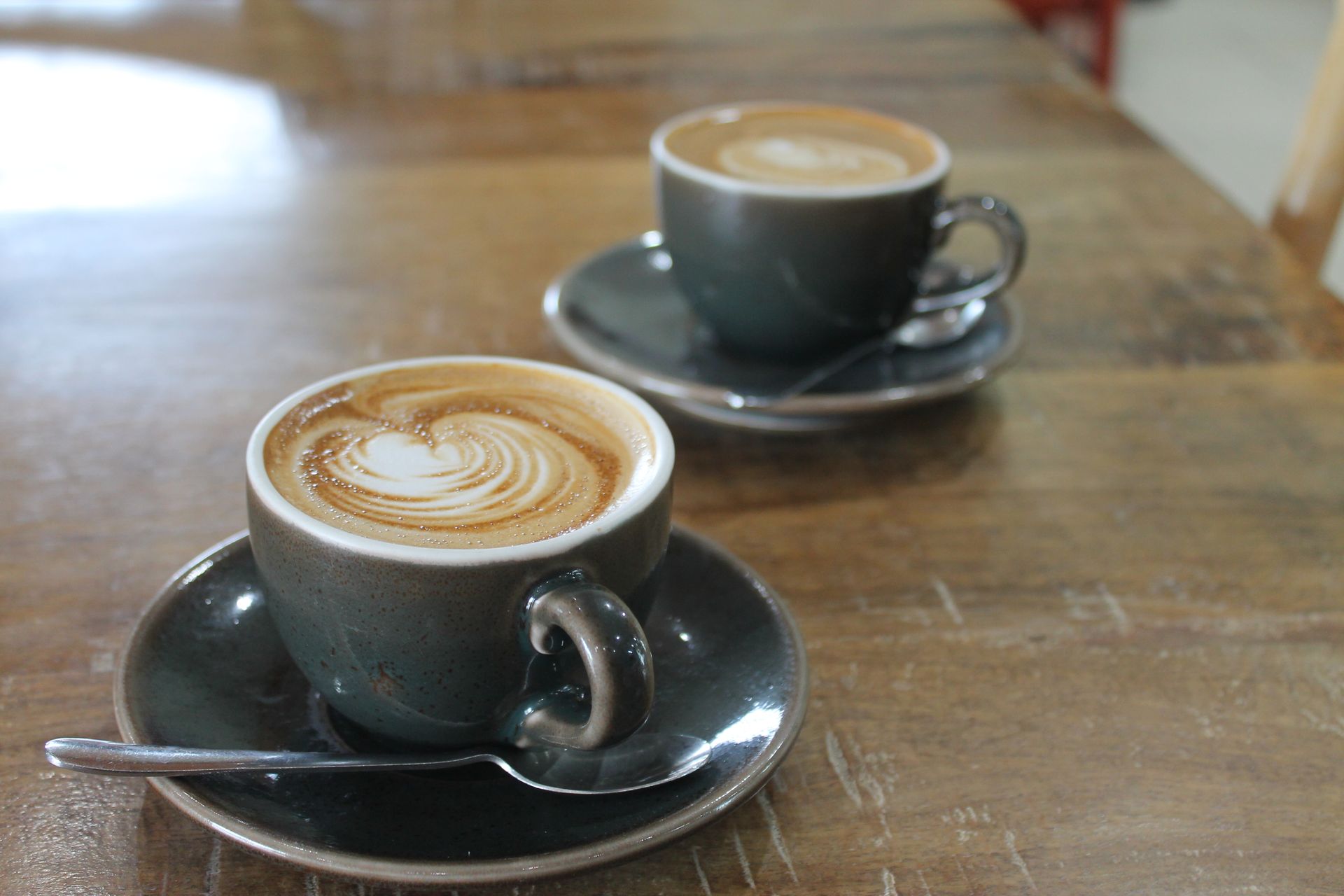 Two Cups of Coffee on a Table — Nat’s Coffee in Alstonville, NSW