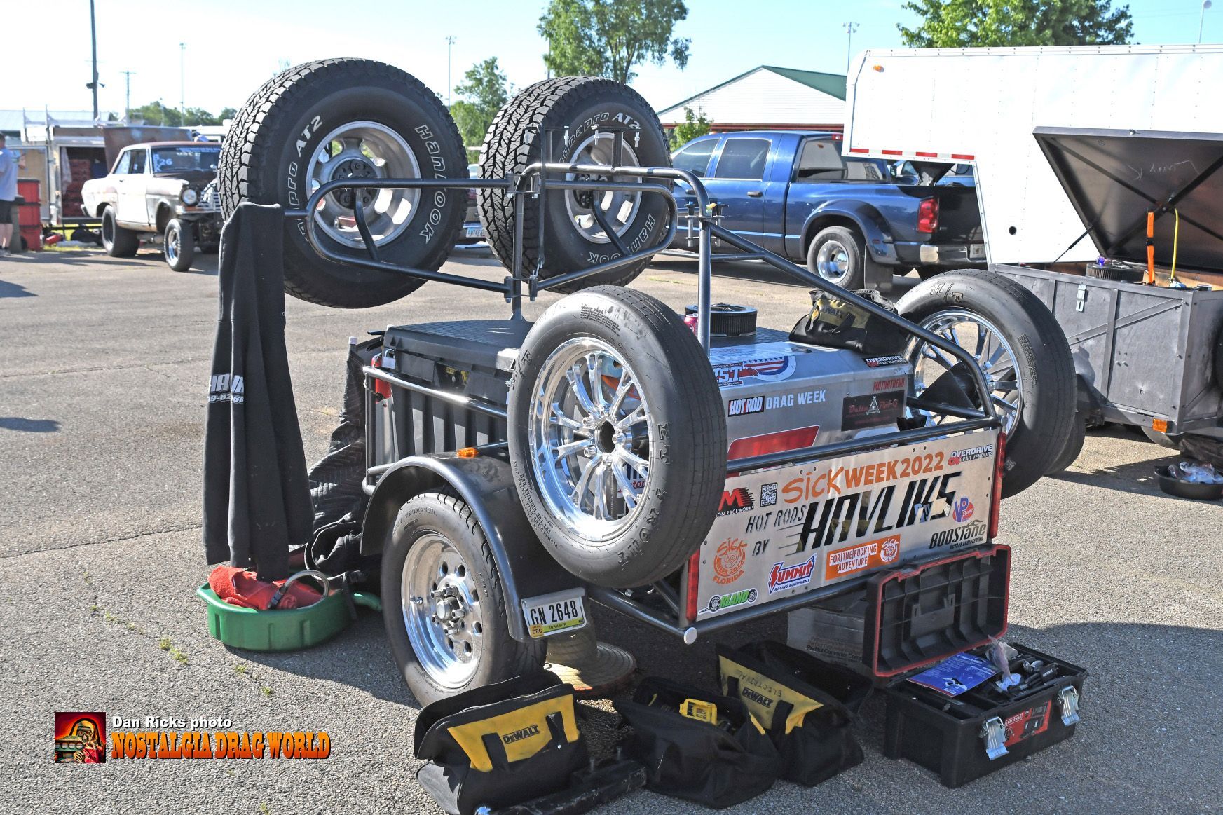 A trailer with a sign that says howlers on it