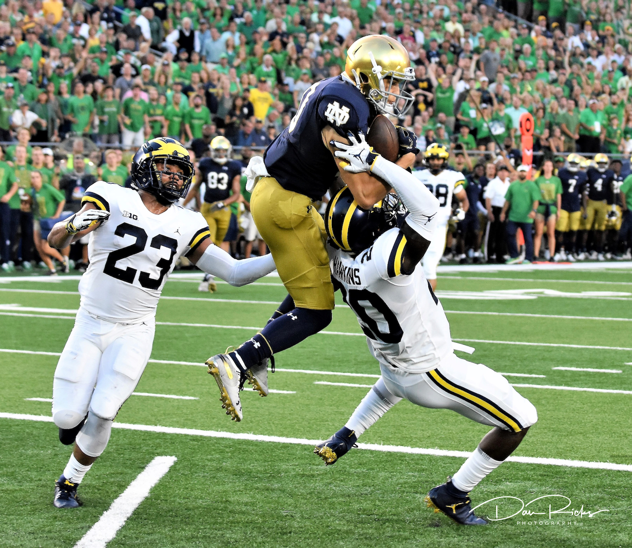 A football player with the number 23 on his jersey