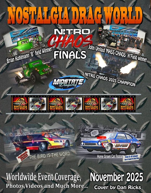 Nostalgia drag world a look at the ever popular front engine dragster march 2025
