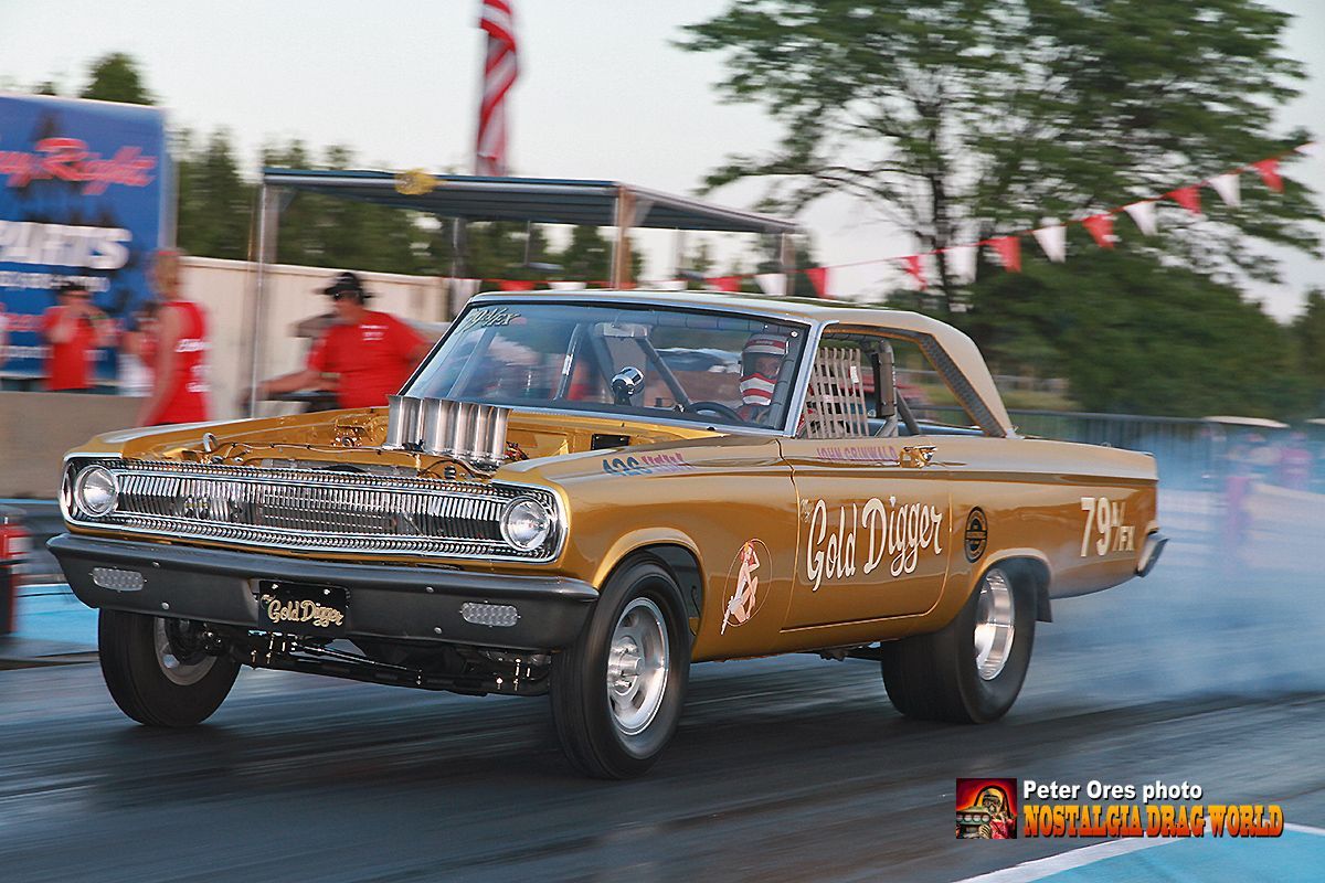 A car that has the number 74 on it