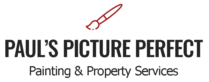 Logo: "Paul's Picture Perfect", with a paintbrush icon, "Painting & Property Services".