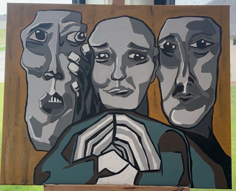 Stone Faces of Society by Paige Wagner
