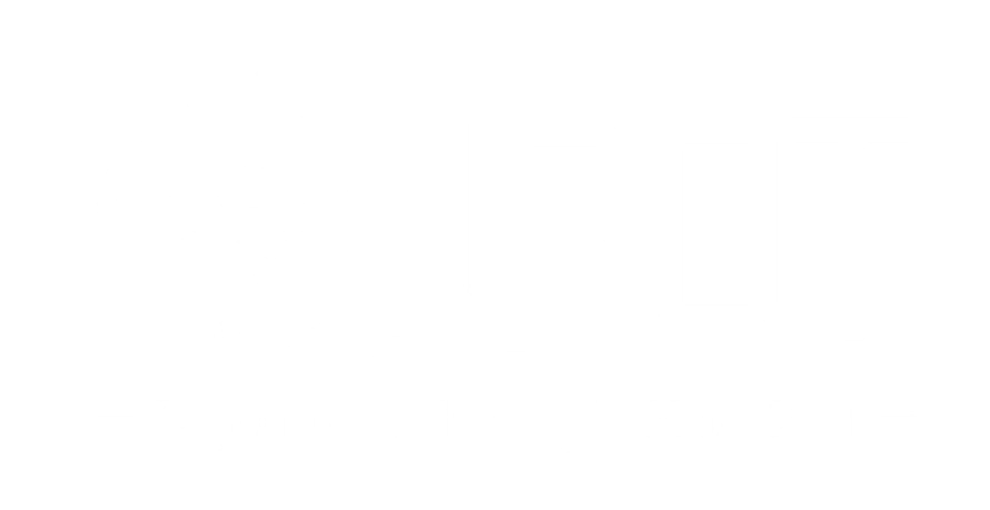 JPOT Japanese BBQ & Hot Pot text and icon logo in white