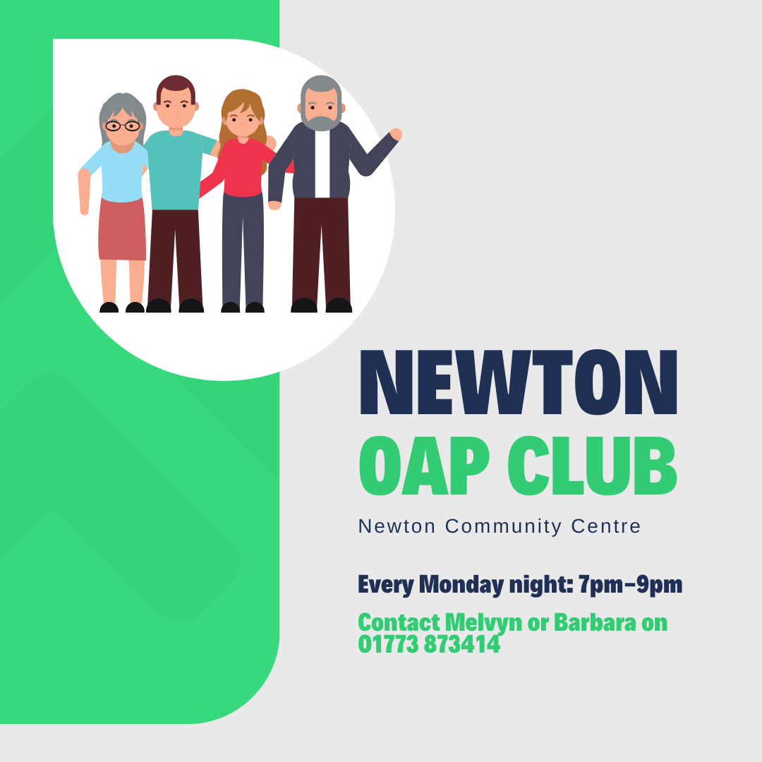 Newton OAP club flyer