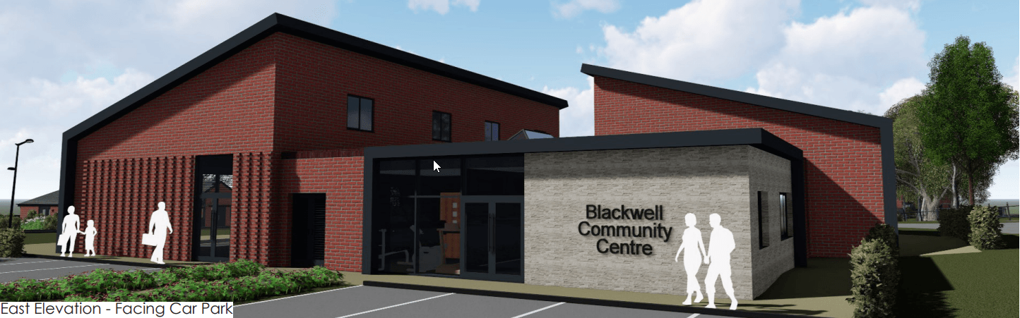 Potential design of new community centre for Blackwell