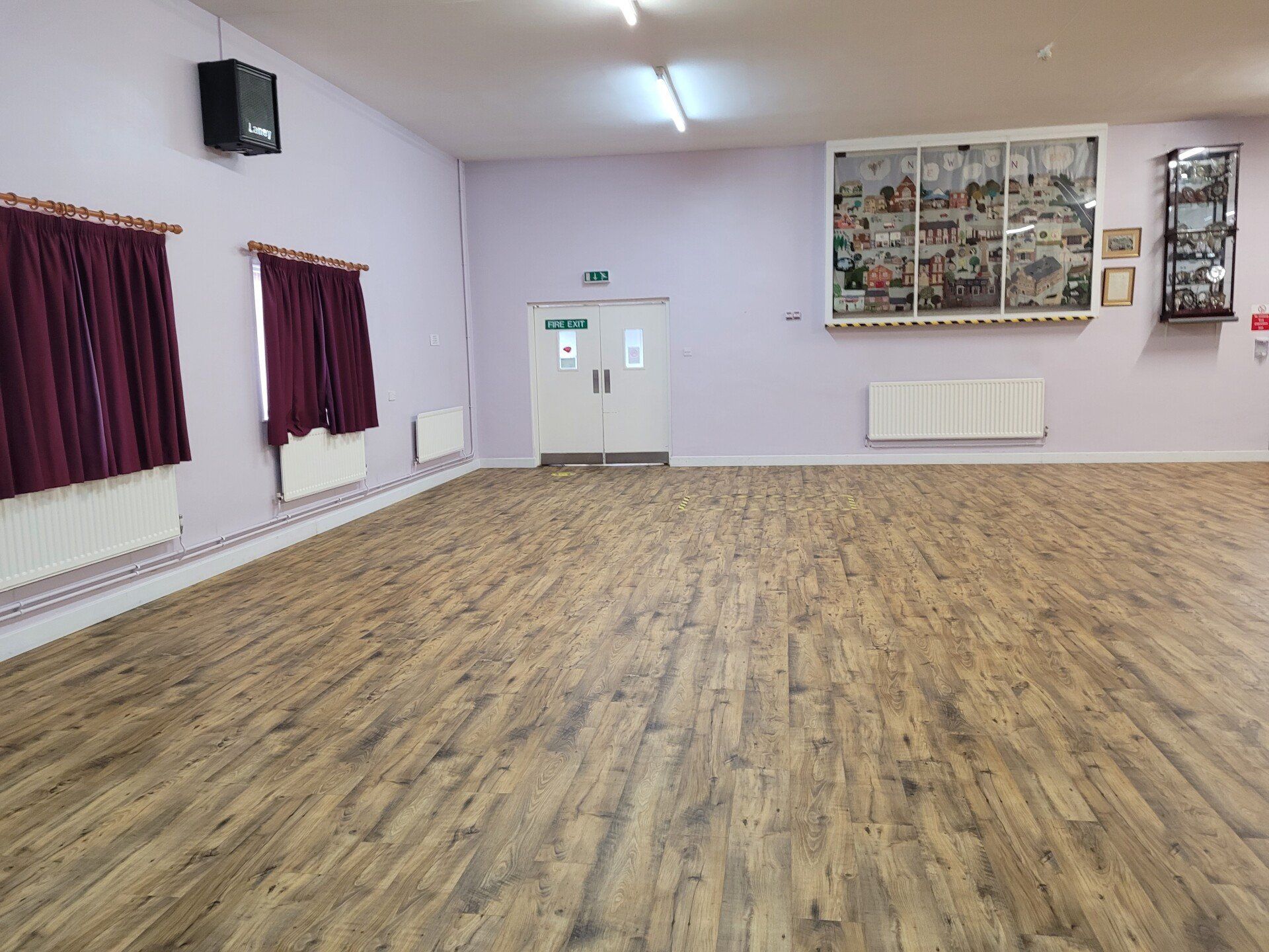 Newton Community Centre Floor (including dip) Newton Community Centre Floor (including dip)