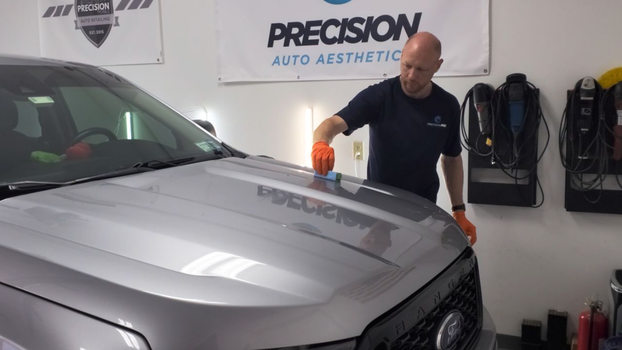 Ceramic coating application on a Ford Ranger