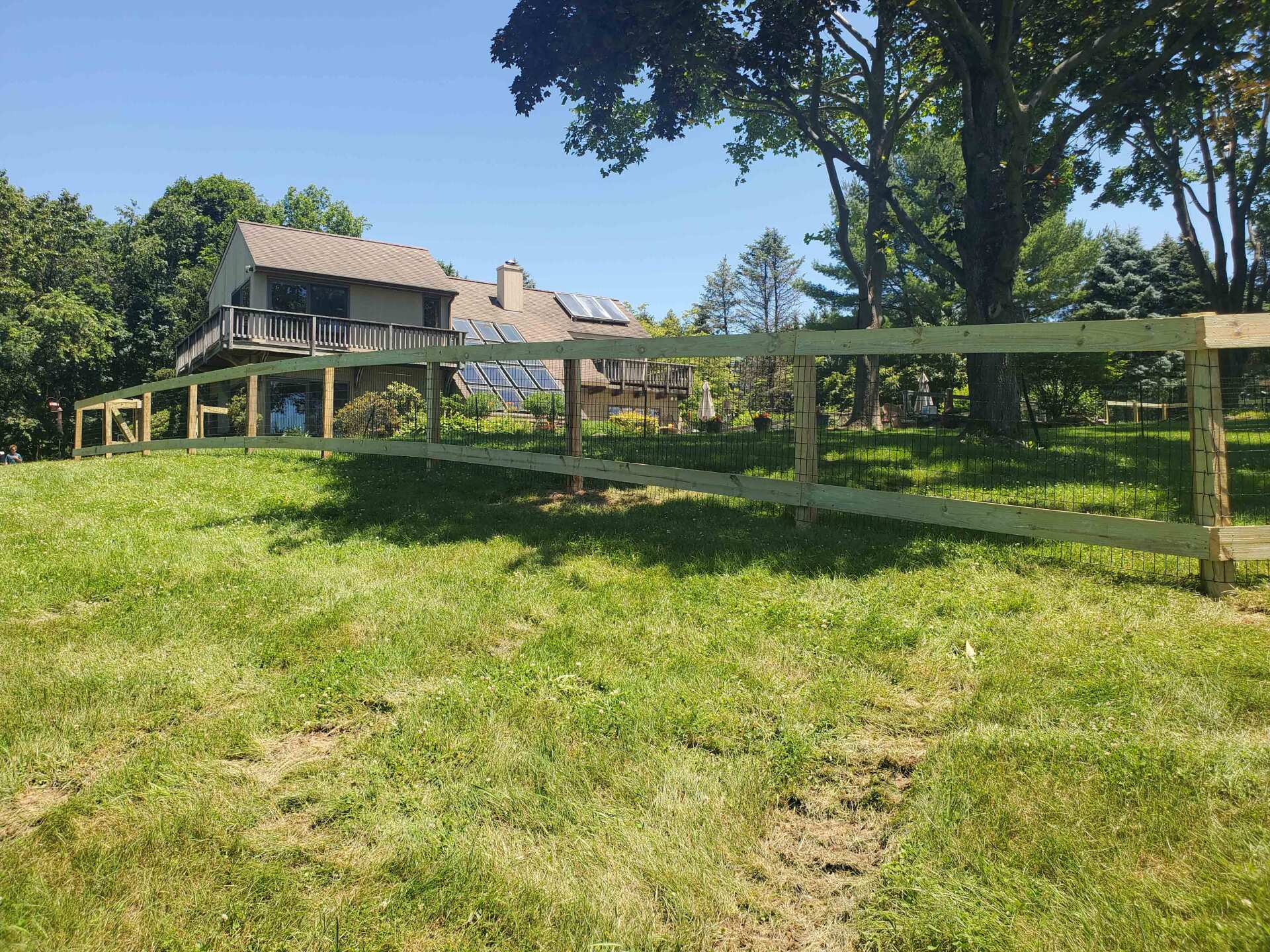 Residential Post And Board Fence — Paradise, PA — Fisher’s Fencing
