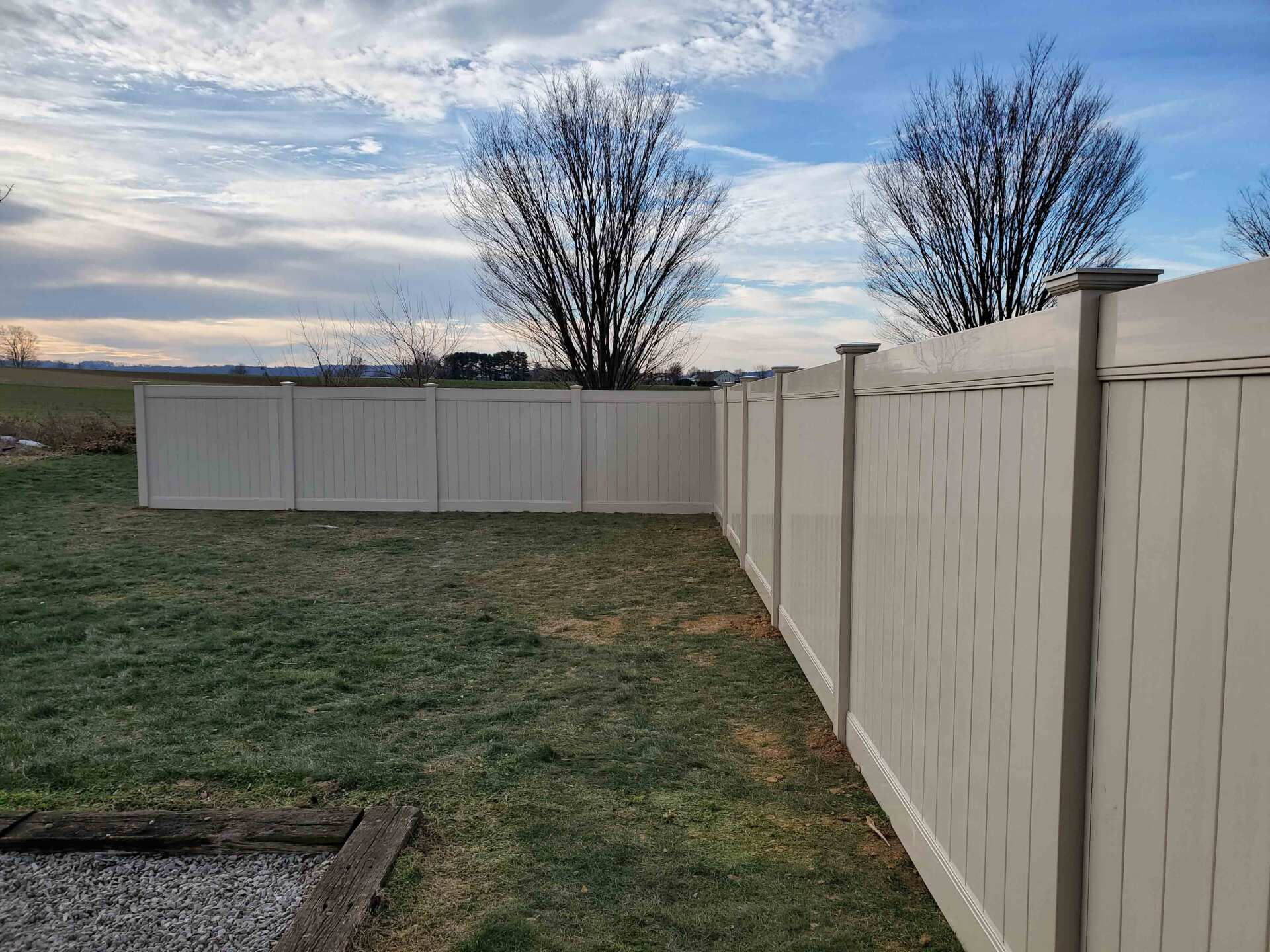 Residential Vinyl Privacy Fence — Paradise, PA — Fisher’s Fencing