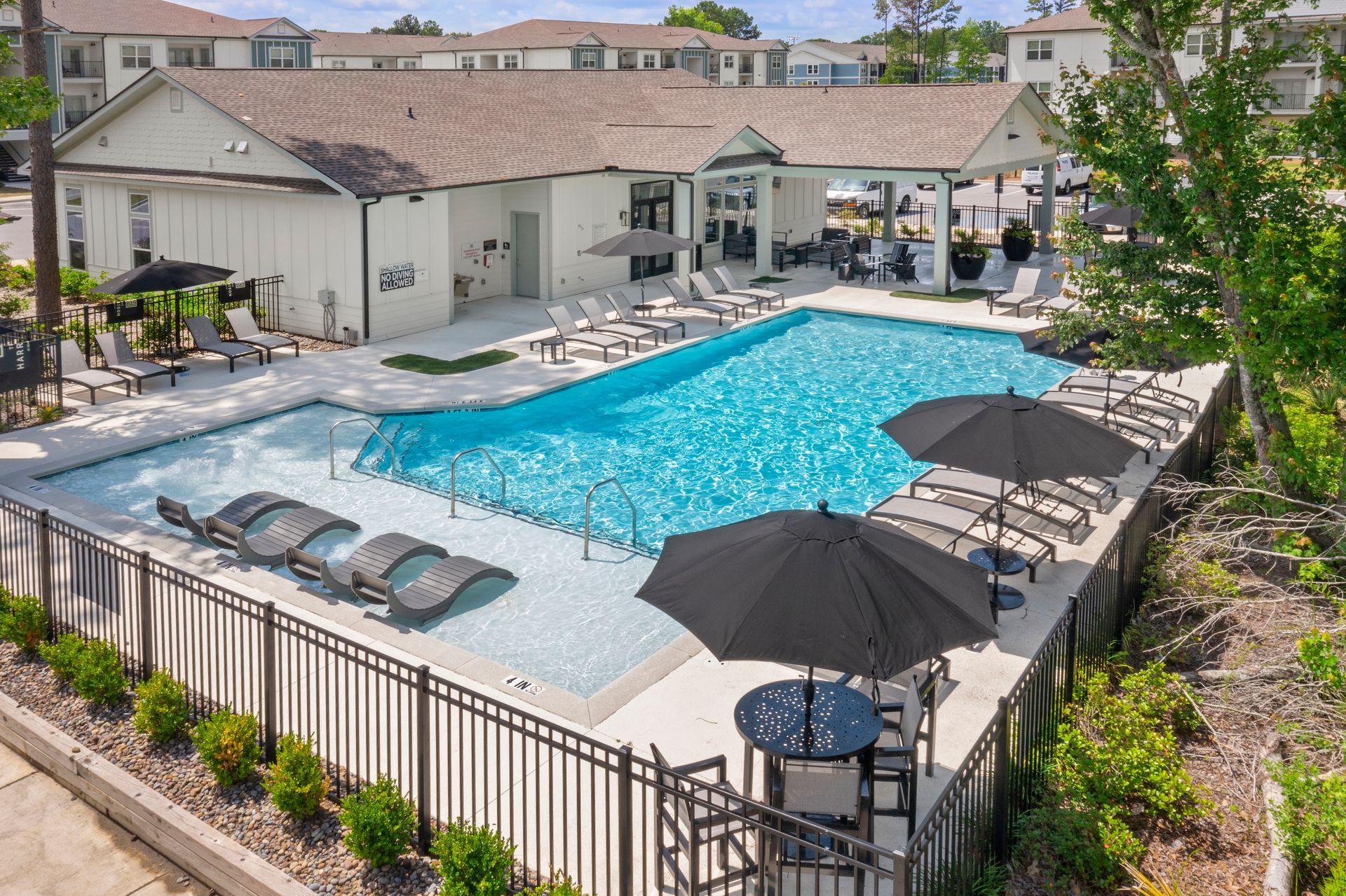 Swimming pool at The Harrison at Windsor Hill in North Charleston, SC.
