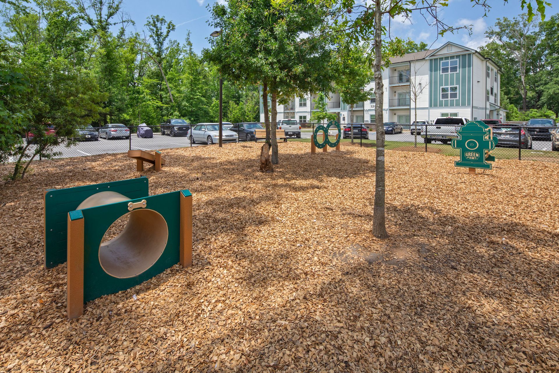 Dog park at The Harrison at Windsor Hill in North Charleston, SC.