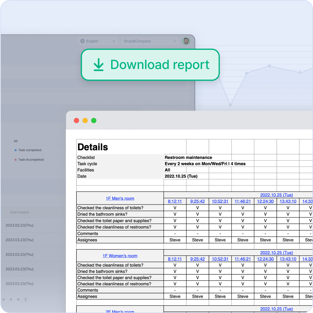 HADA statistics by facility excel report download