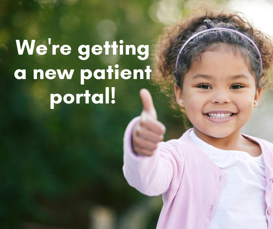 Girl giving thumbs up, smiling. Text: 