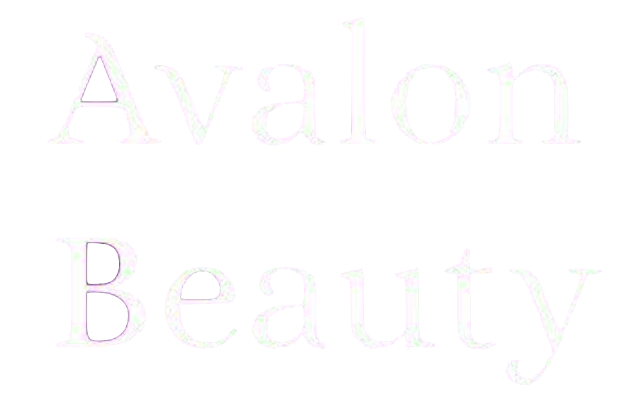 A logo for avalon beauty with bunny ears on it