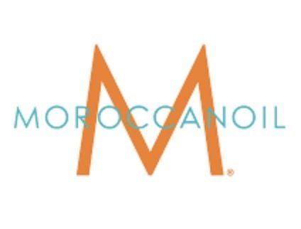 A logo for moroccanoil is shown on a white background