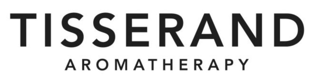 A black and white logo for tisserand aromatherapy