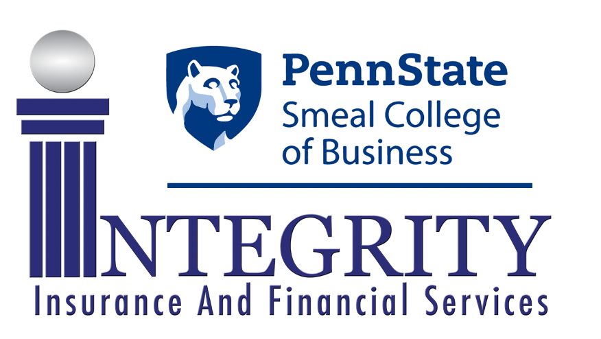 The logo for penn state smeal college of business integrity insurance and financial services